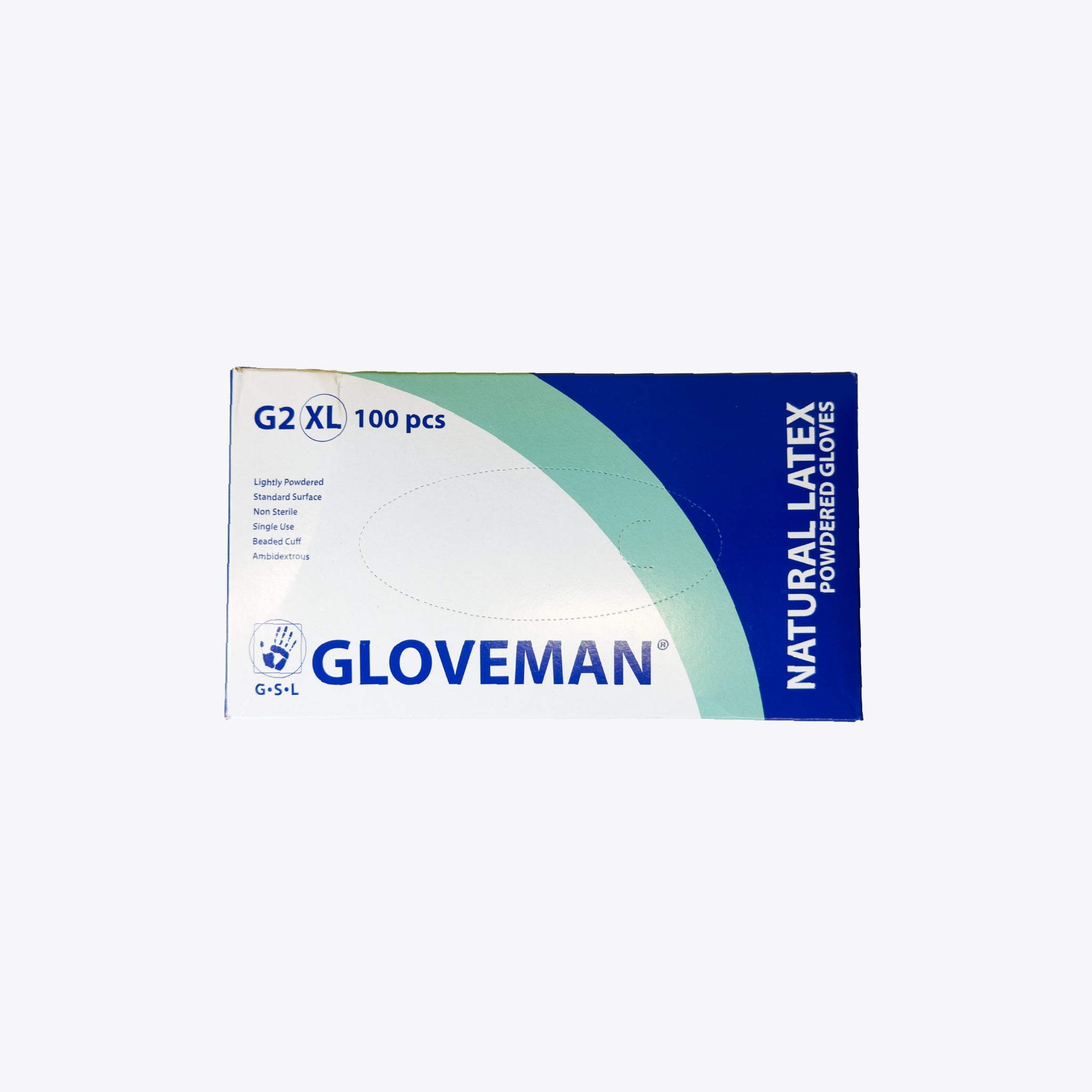 Natural Latex Powdered Gloves - XL - Pack of 100