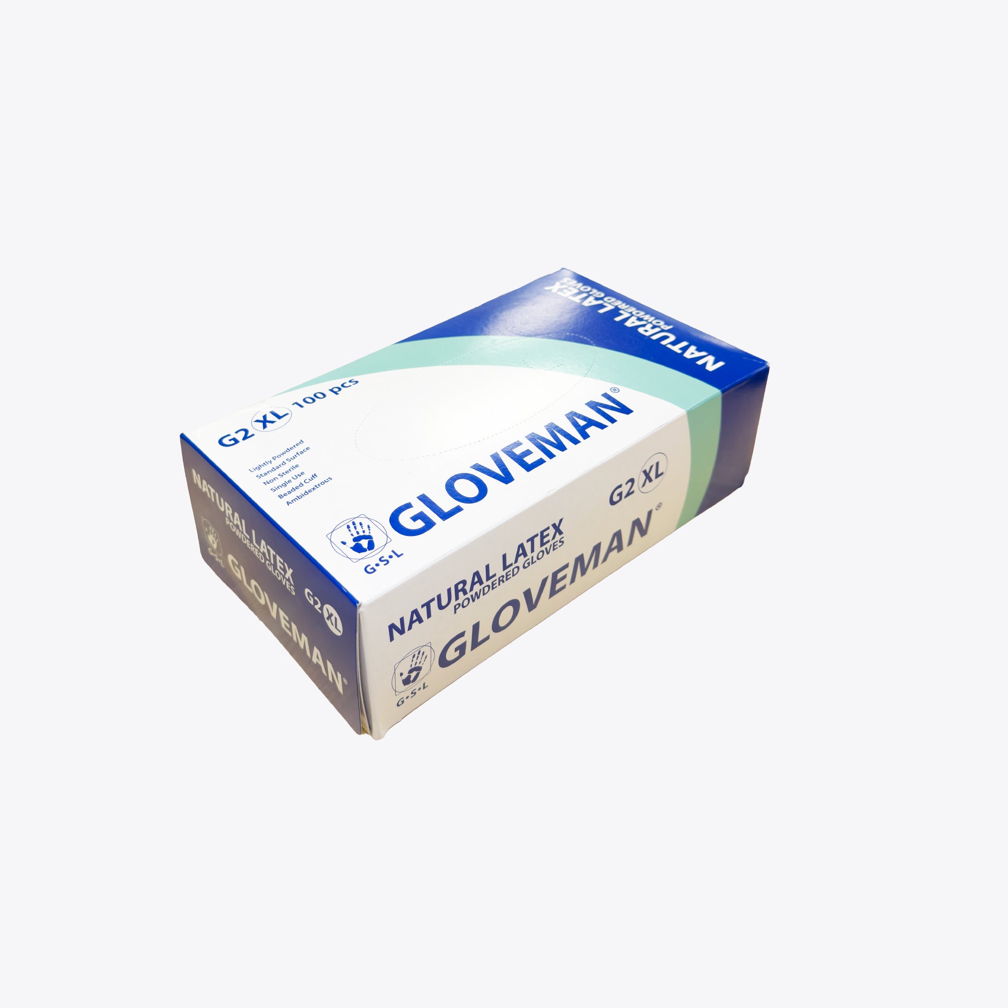 Natural Latex Powdered Gloves - XL - Pack of 100
